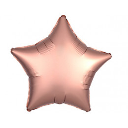 M Agm Шар (19"/48 см) Звезда, Б/РИС, Сатин Rose Copper, 1 шт.