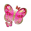M Agm Шар (29"/73 см) Фигура, Бабочки сердца Pink GoldRed, P35, 1 шт.