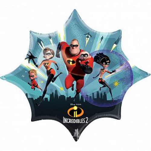 M Agm Шар (35"/88 см) Фигура, Суперсемейка / The Incredibles 2, 1 шт.