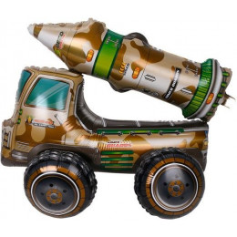 M Fal Шар (25"/64 см) Фигура ход, 3D, Ракетный комплекс, AIR, 1 шт.