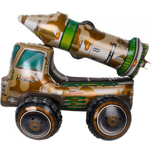 M Fal Шар (25"/64 см) Фигура ход, 3D, Ракетный комплекс, AIR, 1 шт.