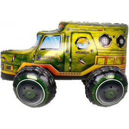 M Fal Шар (25"/64 см) Фигура ход, 3D, Военный грузовик, AIR, 1 шт.