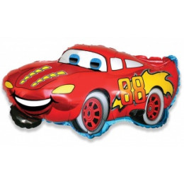 M FM Шар (13''/33 см) Мини-фигура, Гоночная машина, Красный, AIR, 1 шт.