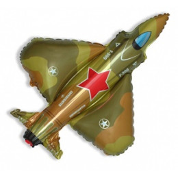 M FM Шар (13''/33 см) Мини-фигура, Самолет Истребитель, Военный, AIR, 1 шт.