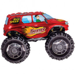 M FM Шар (14''/36 см) Мини-фигура, Бигфут, Красный, AIR, 1 шт