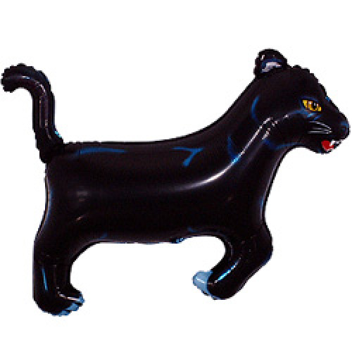 M FM Шар (14''/36 см) Мини-фигура, Пантера, Черный, AIR, 1 шт
