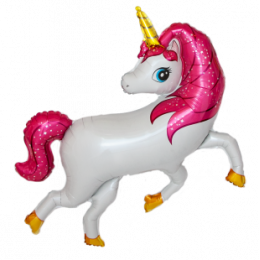 M FM Шар (15''/38 см) Мини-фигура, Волшебный единорог, AIR, 1 шт.