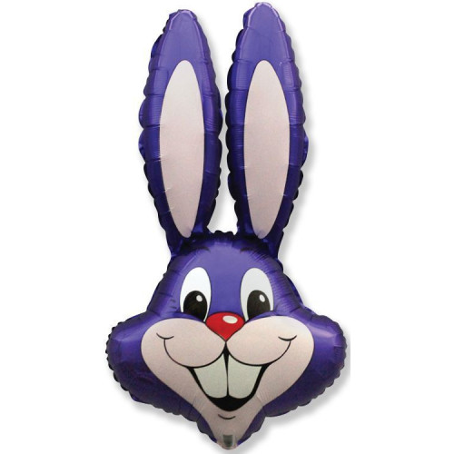 M FM Шар (16''/41 см) Мини-фигура, Заяц, Фиолетовый, AIR, 1 шт.