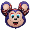 M FM Шар (30''/76 см) Фигура, Бабси-Маус, Фиолетовый, 1 шт.