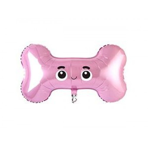 M FM Шар (30''/76 см) Фигура, Маленькая косточка, Розовый, 1 шт.