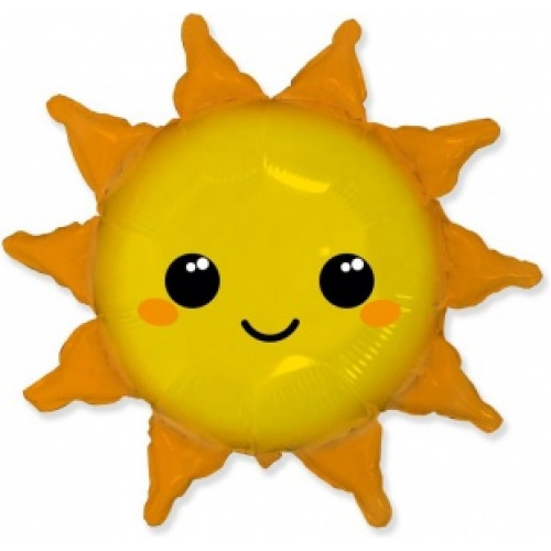 M FM Шар (31''/79 см) Фигура, Солнце, 1 шт.