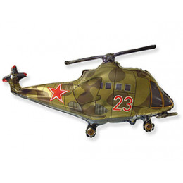 M FM Шар (38"/97 см) Фигура, Вертолет, 1 шт.