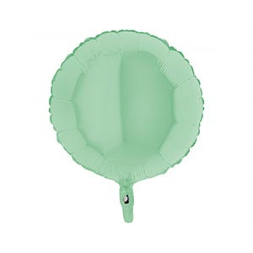 M Grb Шар (18"/46см) Круг, Б/РИС, Пастель Matte Green, 1 шт.