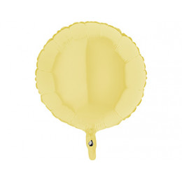M Grb Шар (18"/46см) Круг, Б/РИС, Пастель Matte Yellow, 1 шт.