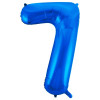 M VZ Шар (40"/101 см) Цифра, 7, Blue/Синий, 1 шт.