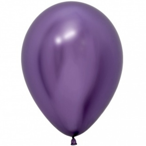 S Шар (12''/30 см) Reflex, Зеркальный блеск, Фиолетовый (951), хром, 12 шт