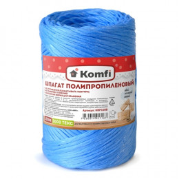 Шпагат полипропиленовый (100 м) 1000 текс, Синий, 1 шт.