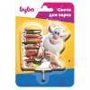 Свеча Фигура, Буба, 7*8 + 3 см, 1 шт. с держат.